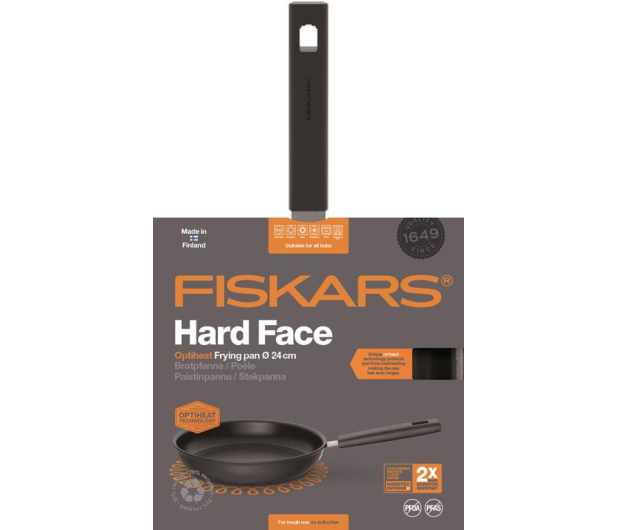 FISKARS Patelnia 24 cm HARD FACE OH (1052236) - 1379467 - zdjęcie 2